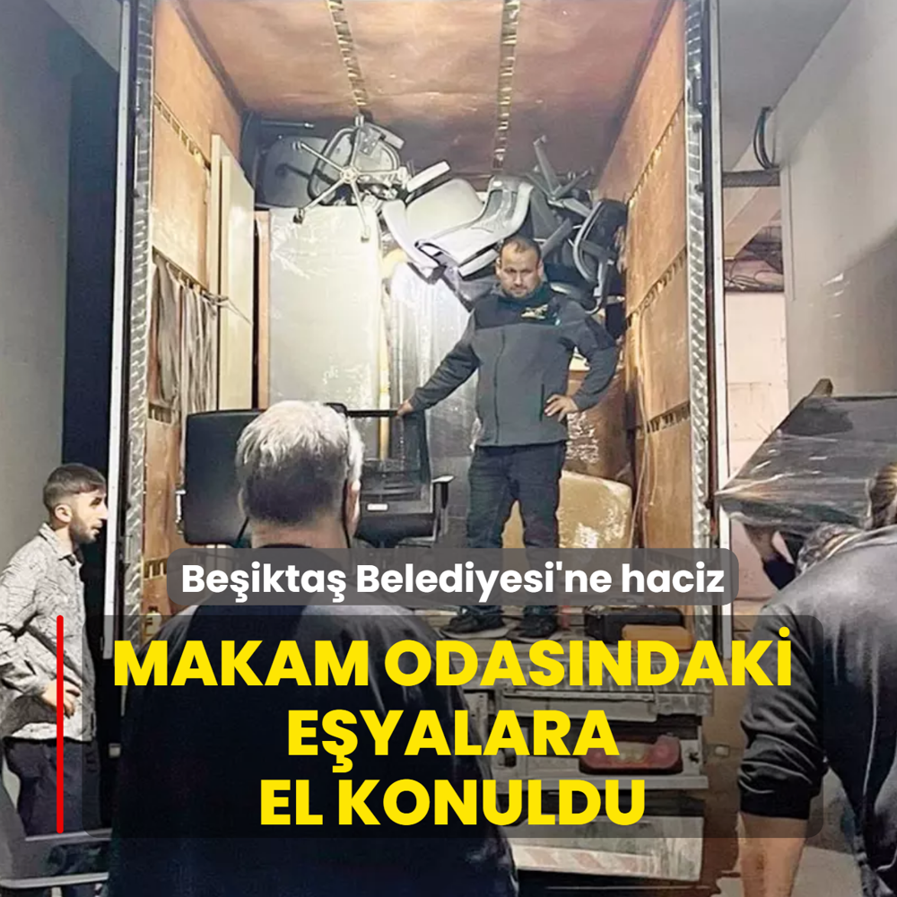 Makam odas�ndaki e�yalara el konuldu