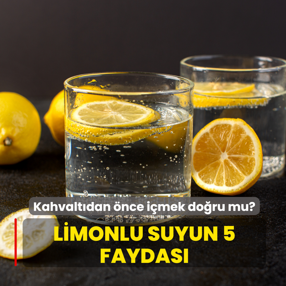 Kahvaltdan nce 1 ay barda limonlu su imenin 5 faydas