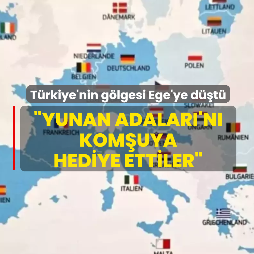 Trkiye'nin glgesi Ege'ye dt: Yunan Adalar'n komuya hediye ettiler