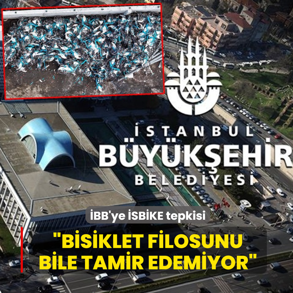 BB'ye SBKE tepkisi... Bisiklet filosunu bile tamir edemiyor