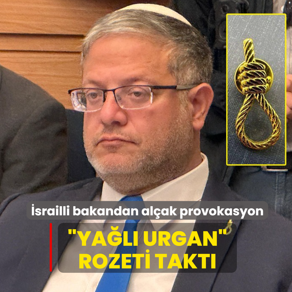 srailli bakandan alak provokasyon... Yal urgan rozeti takt