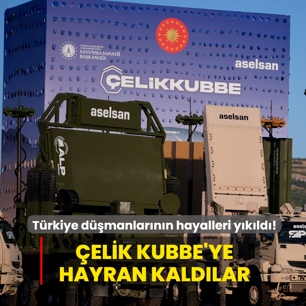 Trkiye dmanlarnn hayalleri ykld! ABD'liler elik Kubbe'ye hayran kald