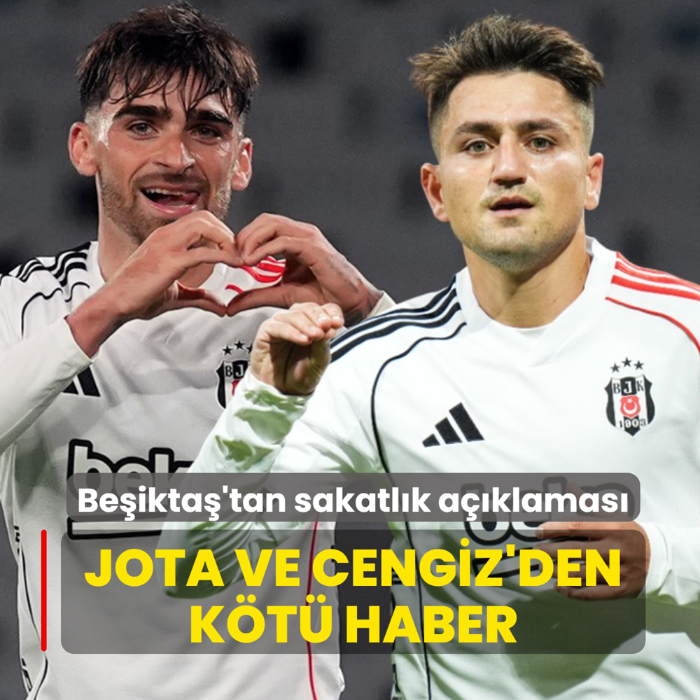 Beikta'tan sakatlk aklamas! Jota Silva ve Cengiz nder'den kt haber