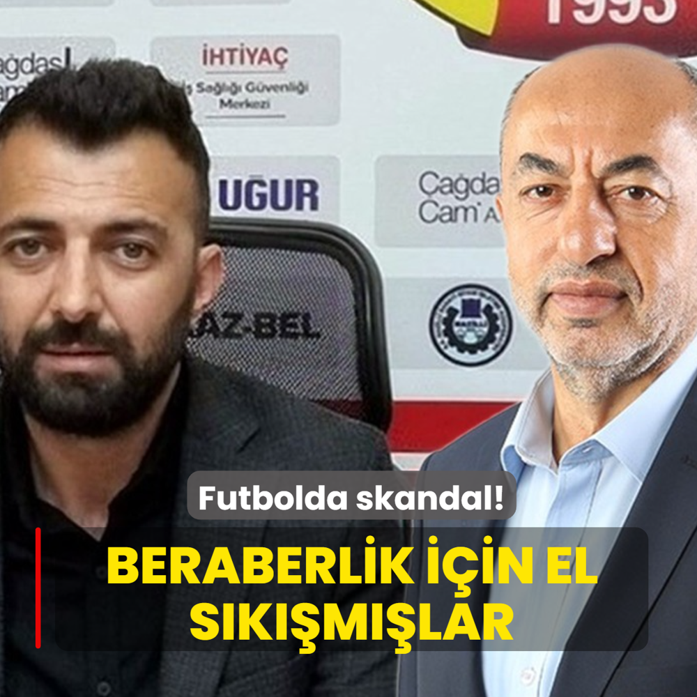 Futbolda skandal: Beraberlik iin el skmlar