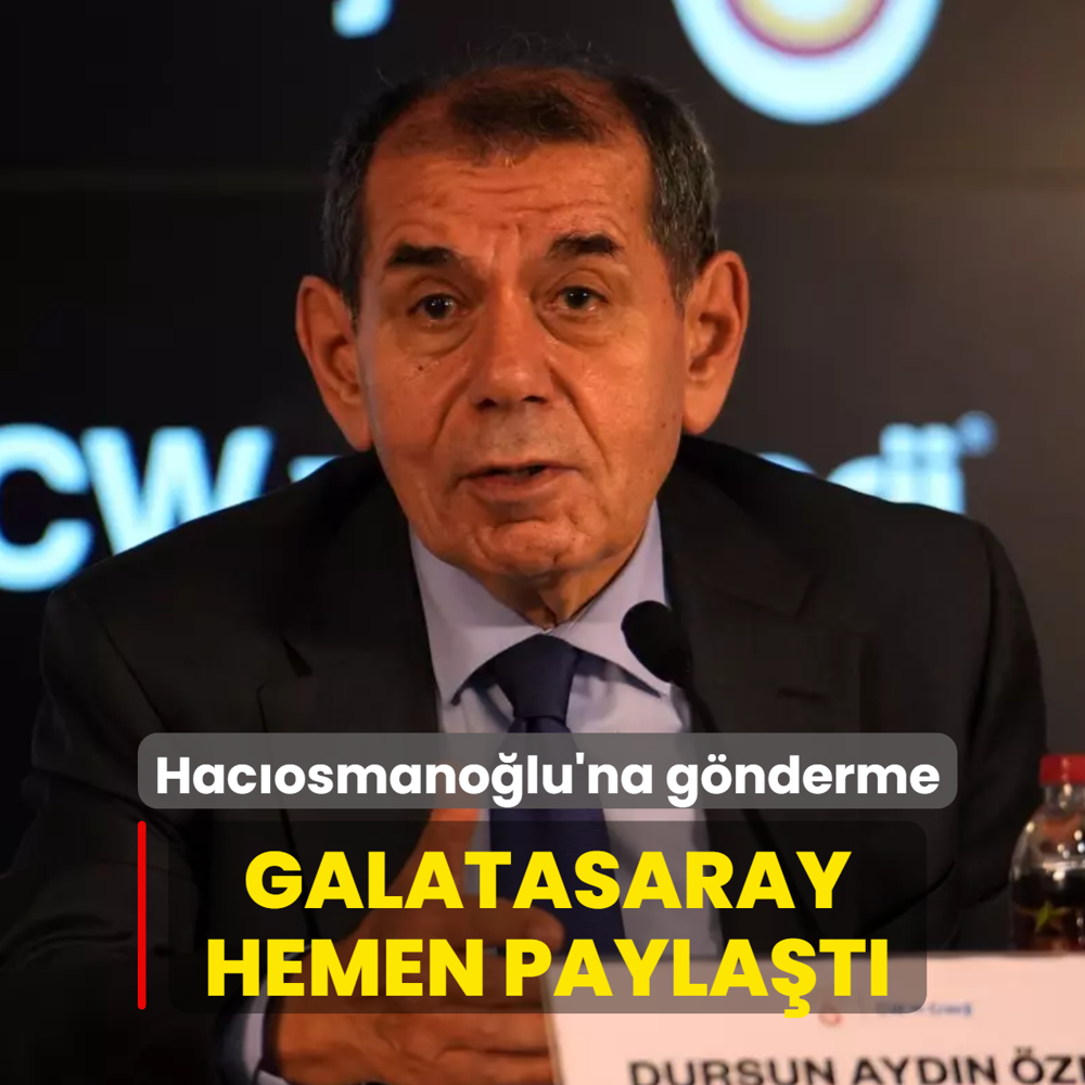 Hacosmanolu konumasn bitirdi! Galatasaray hemen paylat