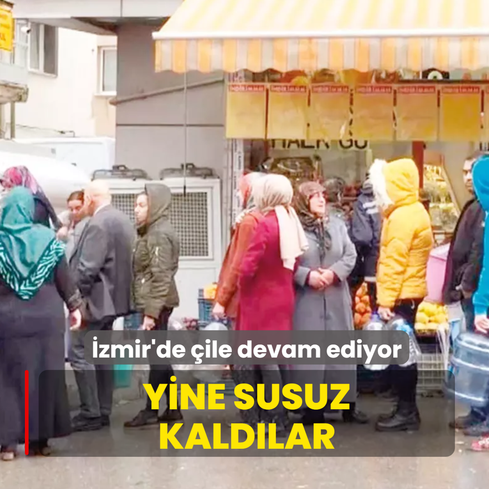 zmir'de su ilesi devam ediyor