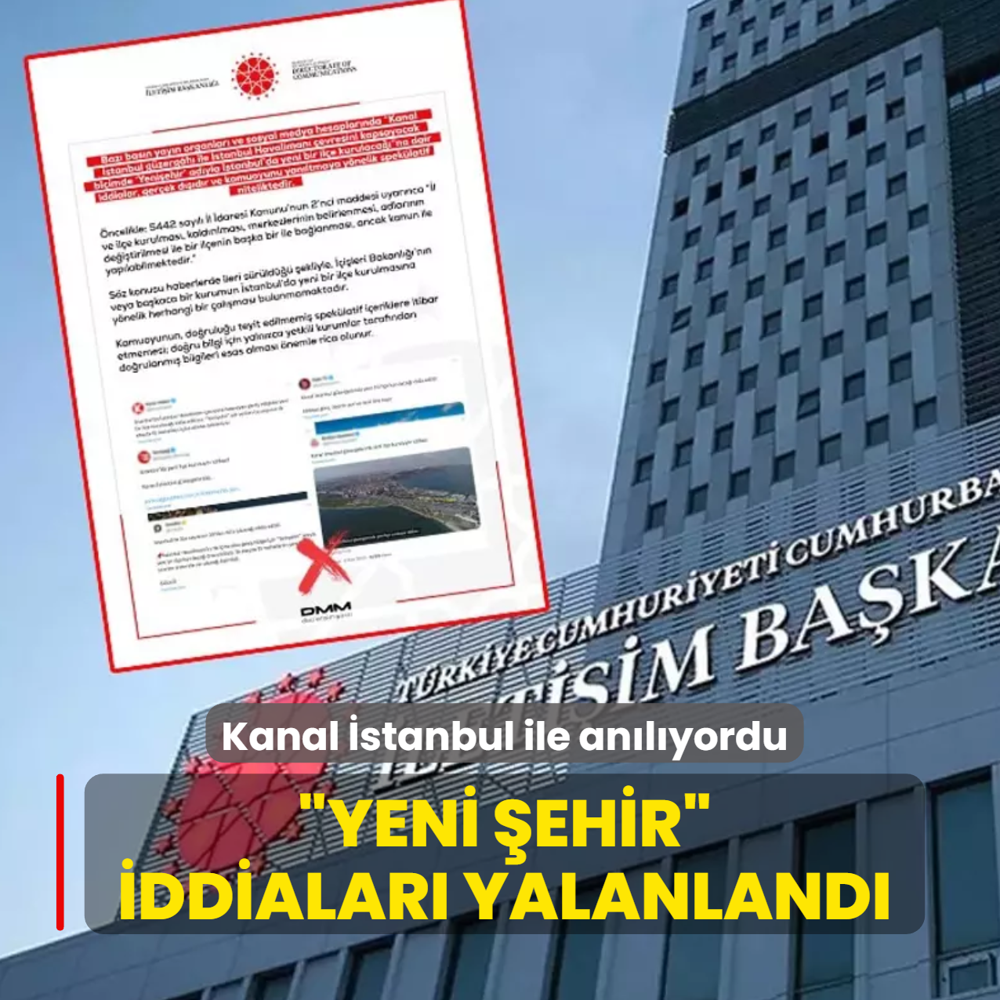 Kanal stanbul ile anlyordu... Yeni ehir iddialar yalanland