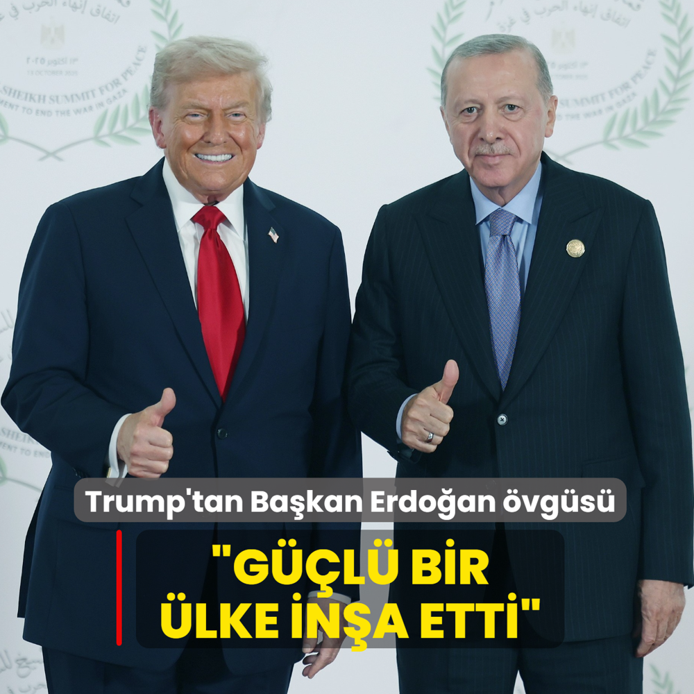 Trump'tan Bakan Erdoan vgs: Gl bir lke ina etti