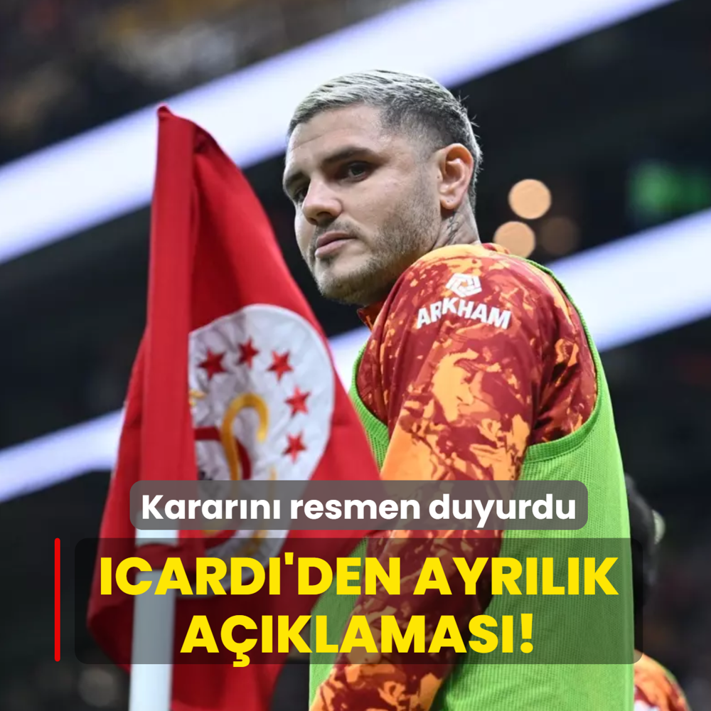 Mauro Icardi'den ayrlk aklamas! Resmen duyurdu