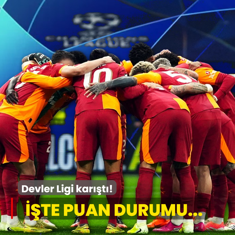 Devler Ligi kart! te puan durumu...