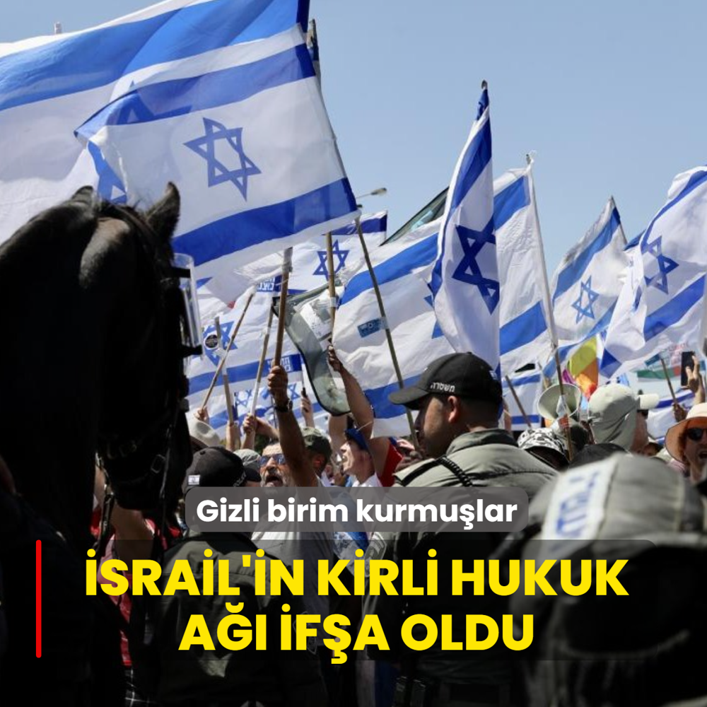 srail'in kirli hukuk a ifa oldu: Gizli birim kurmular