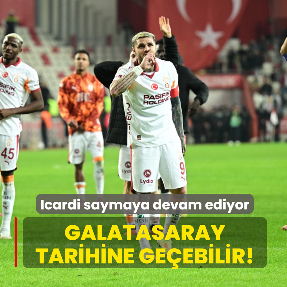 Galatasaray tarihine geebilir! Mauro Icardi saymaya devam ediyor