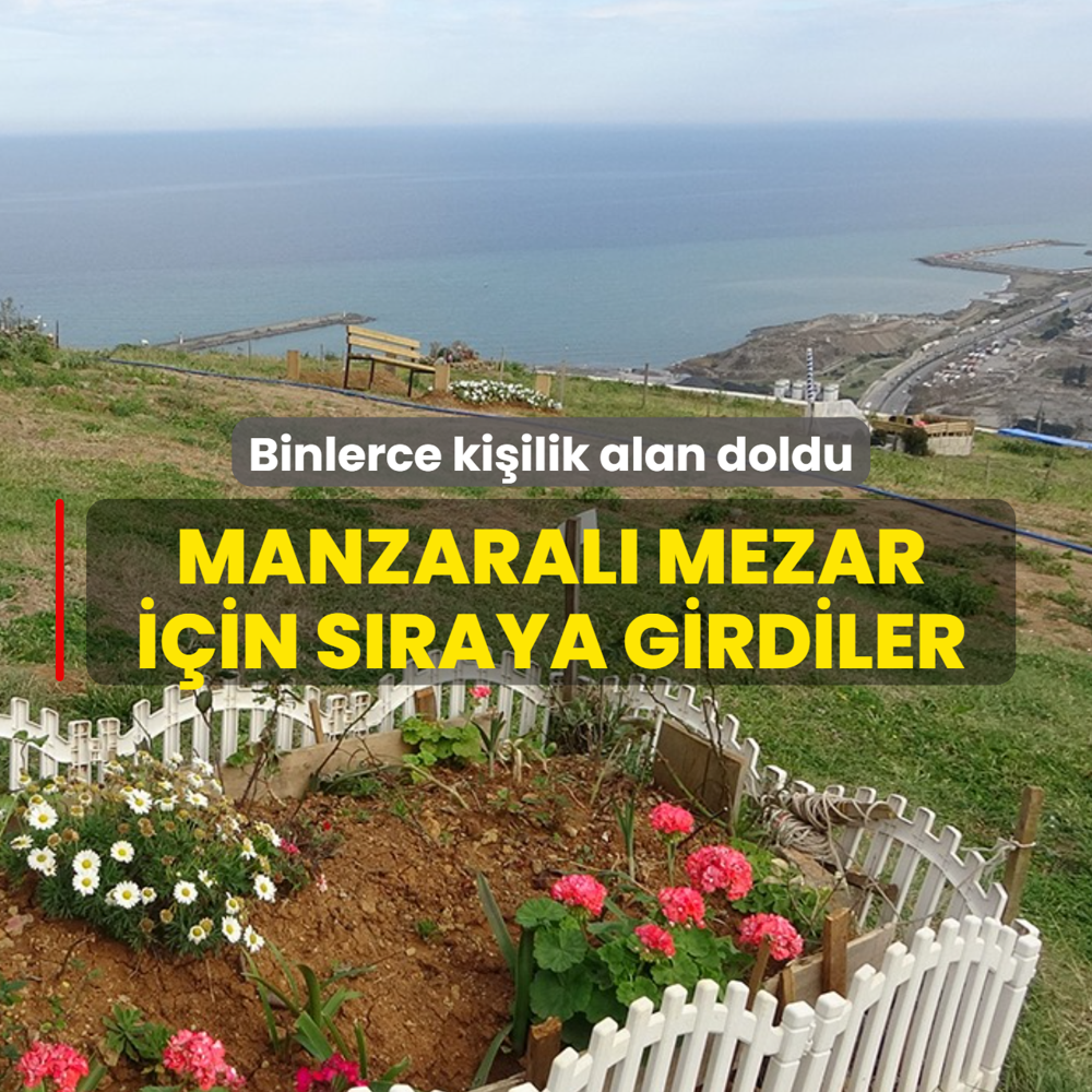 Manzaral mezar iin sraya girdiler: Binlerce kiilik alan doldu