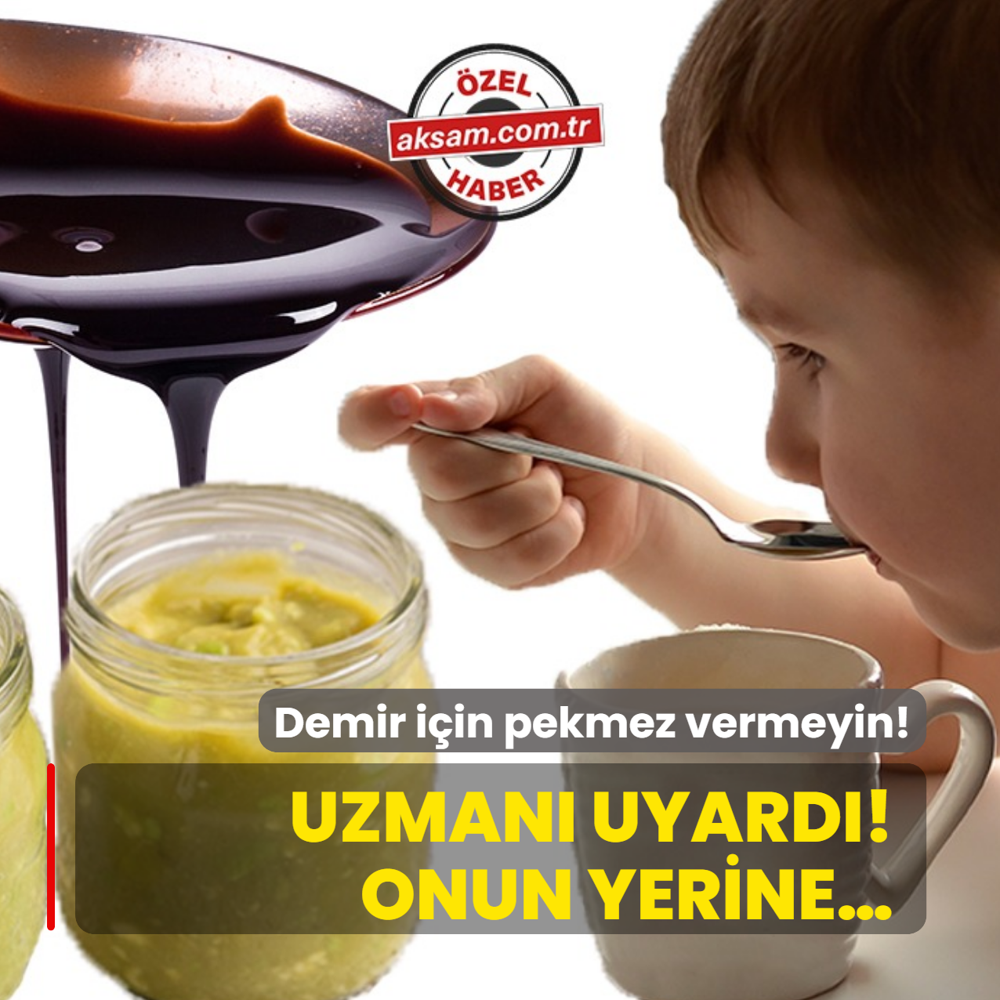 ocuunuza sabah a karnna pekmez vermeyin! Uzmanndan net uyar: Pekmez yerine
