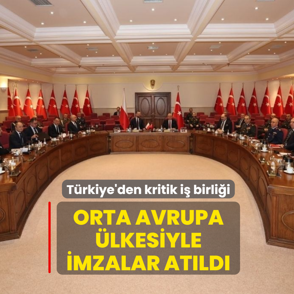 Orta Avrupa lkesiyle imzalar atld! Trkiye'den kritik i birlii