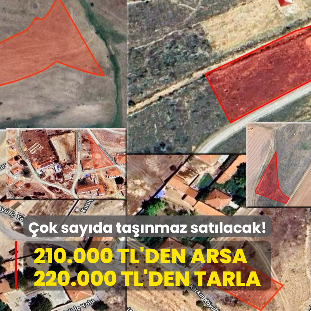 Milli Emlak a��klad�: 210.000 TL'den arsa, 220.000 TL'den tarla! �ok say�da ta��nmaz sat�lacak