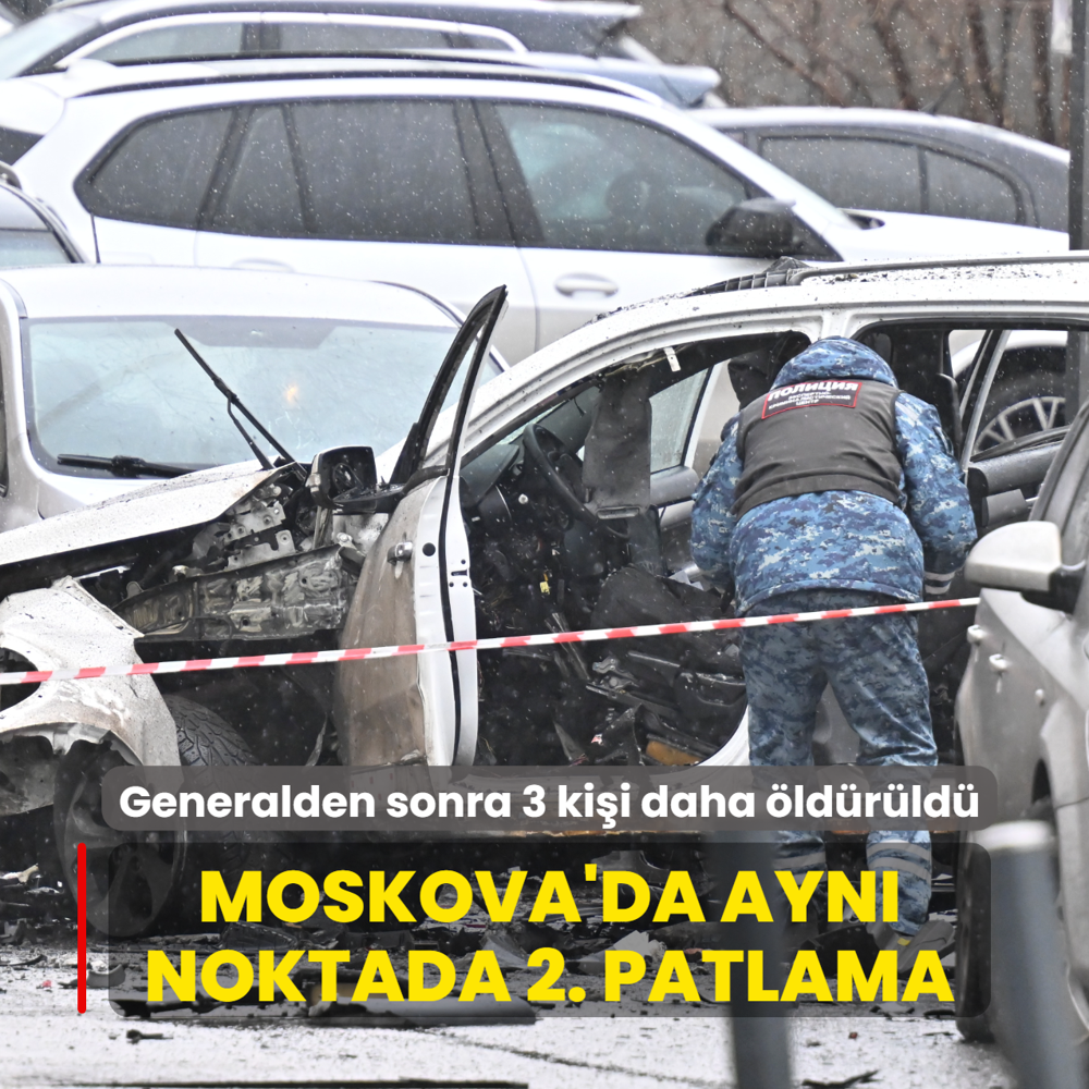 Moskova'da ayn� noktada 2. patlama: Generalden sonra 2 polis daha �ld�r�ld�