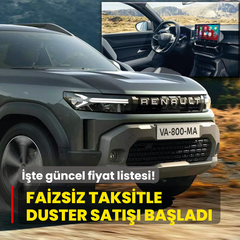 Renault yapt� yapaca��n�: Faizsiz taksitle Duster ara� sat��� ba�lad�! ��te g�ncel fiyat listesi...