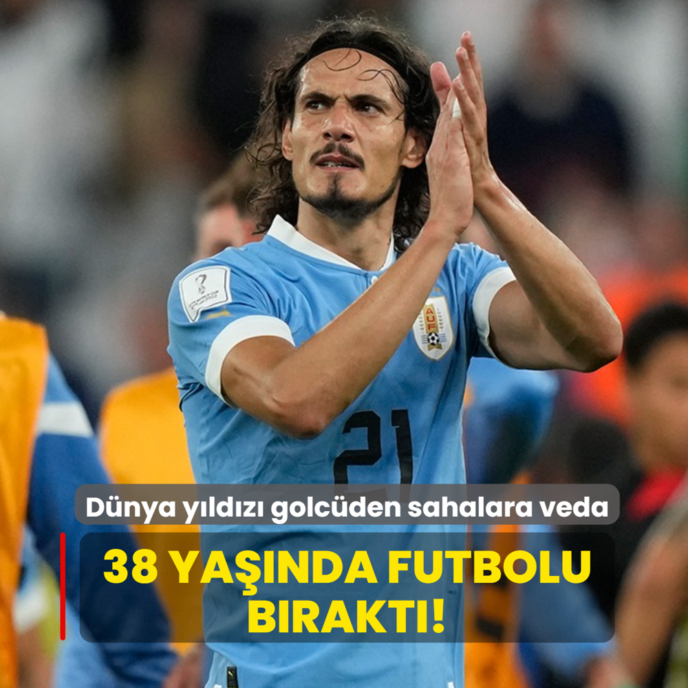 38 ya��nda futbolu b�rakt�! D�nya y�ld�z� golc�den sahalara veda