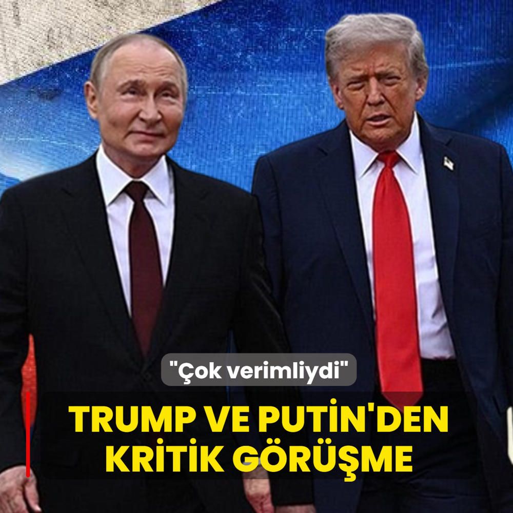 Trump ve Putin'den kritik g�r��me: �ok verimliydi