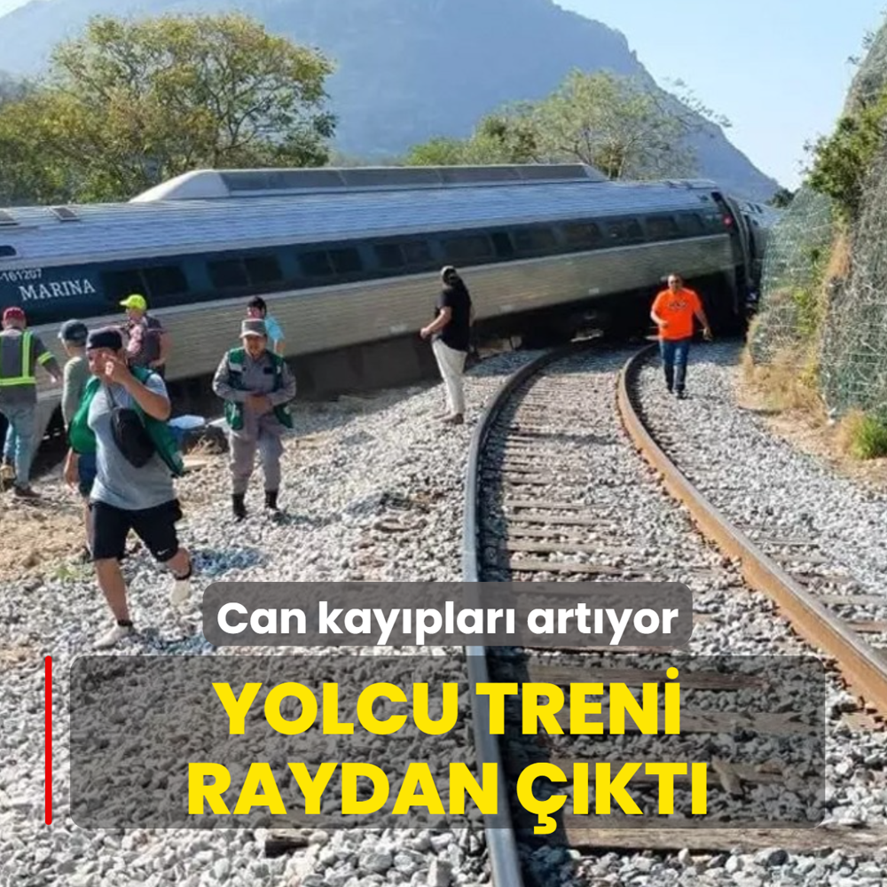 Can kay�plar� art�yor! Yolcu treni raydan ��kt�