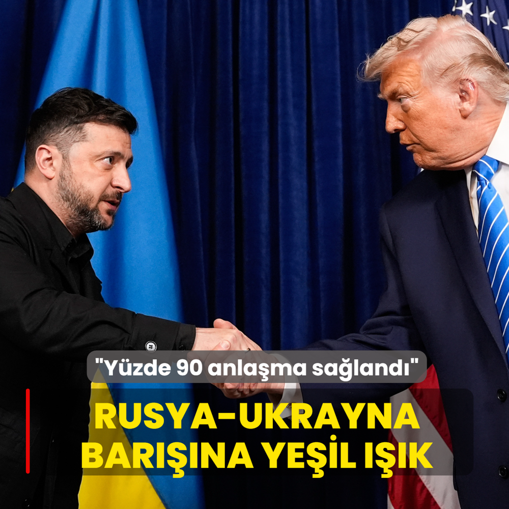 Trump'tan Rusya-Ukrayna bar���na ye�il ���k: Y�zde 90 anla�ma sa�land�