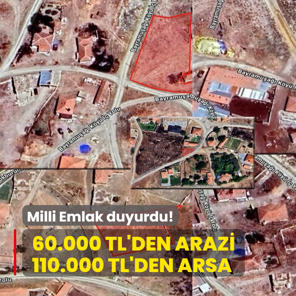 Milli Emlak duyurdu: 60.000 TL'den arazi, 110.000 TL'den arsa! Yeti�en al�yor...