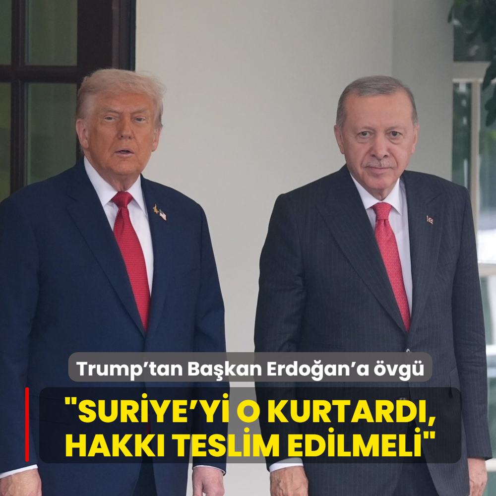 Trump'tan Ba�kan Erdo�an'a �vg�: Suriye'yi o kurtard�, hakk� teslim edilmeli