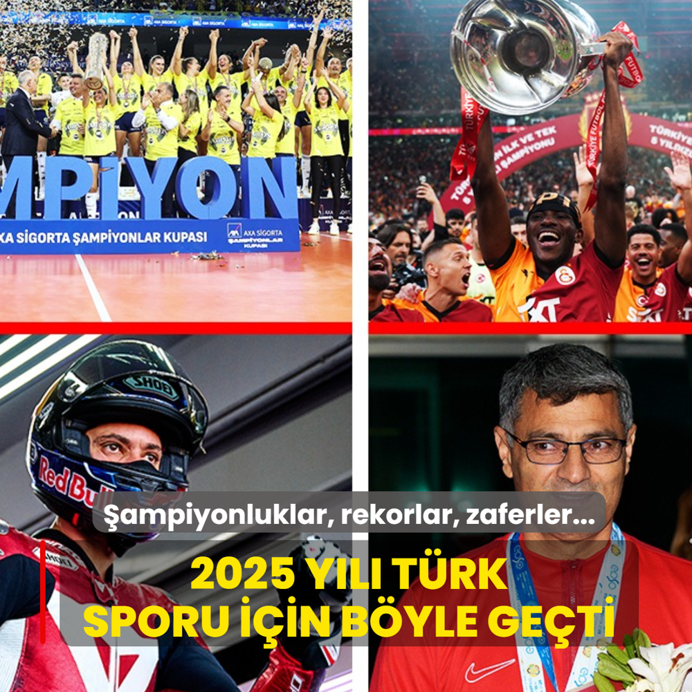 2025 y�l� T�rk sporu i�in b�yle ge�ti: �ampiyonluklar, rekorlar, unutulmaz zaferler...
