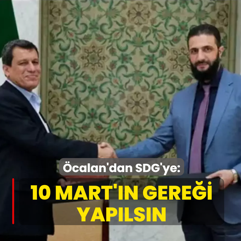 �calan'dan SDG'ye �10 Mart Mutabakat� uygulans�n� uyar�s�