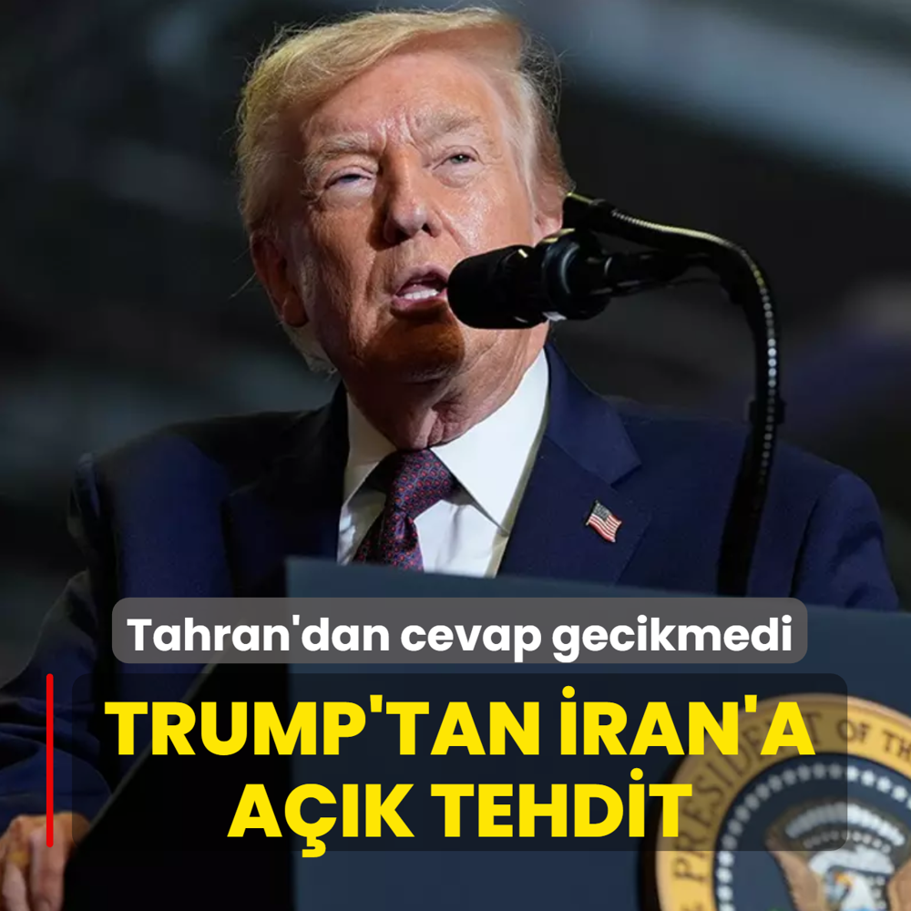 Trump'tan �ran'a a��k tehdit! Tahran'dan cevap gecikmedi