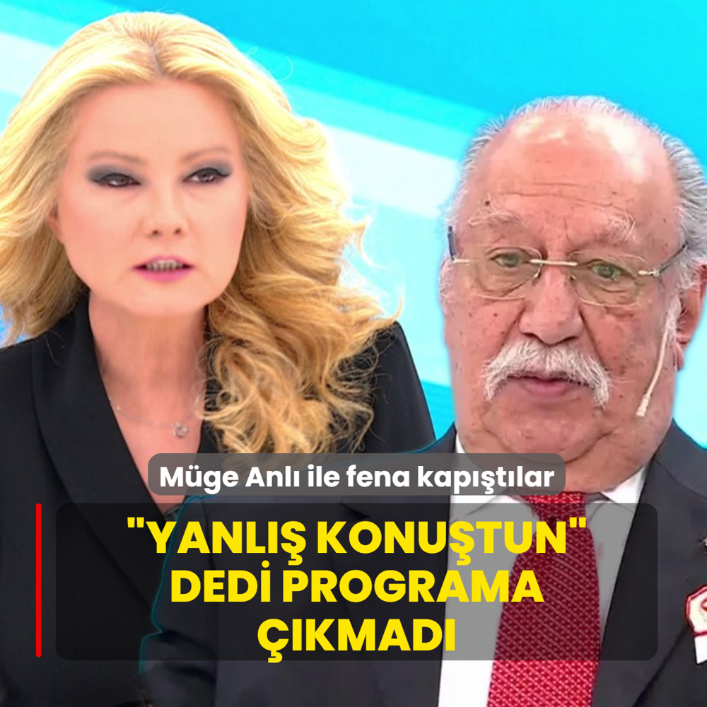 'Yanl�� konu�tun' dedi, programa ��kmad�!