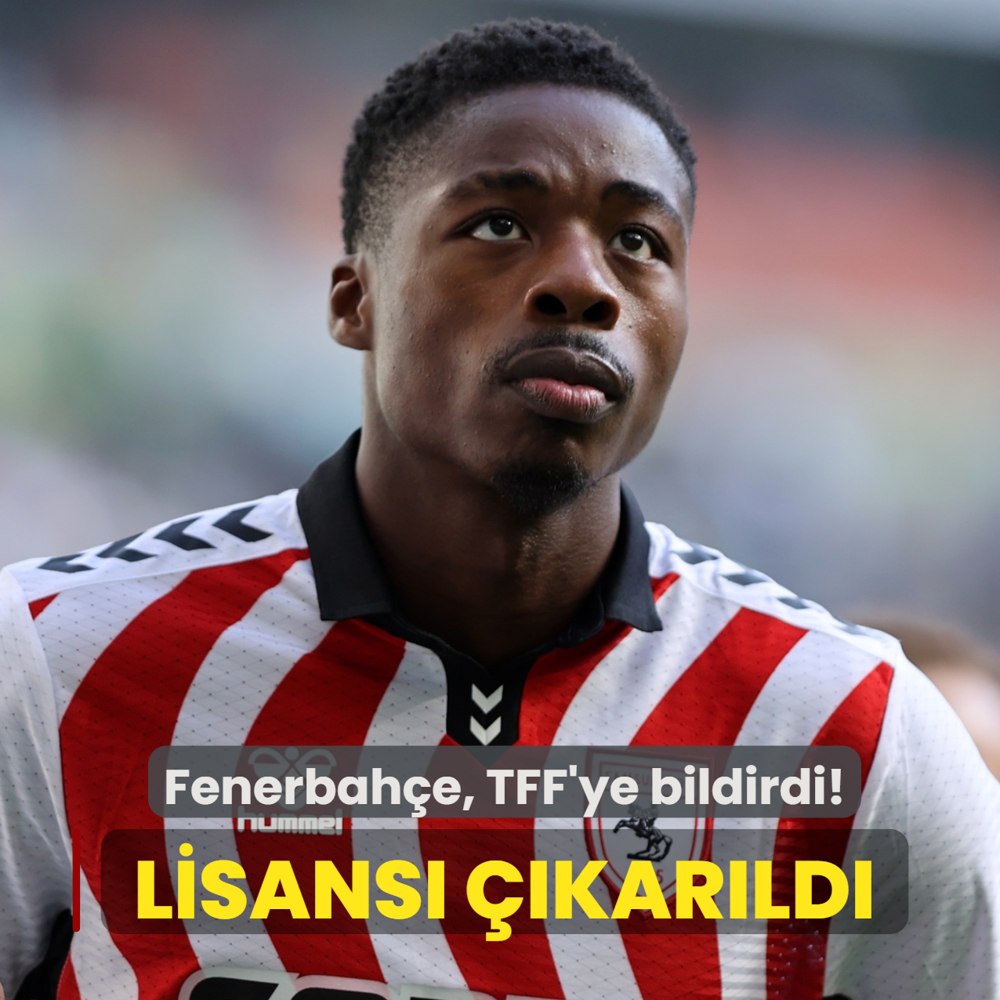 Fenerbah�e, TFF'ye bildirdi! Anthony Musaba'n�n lisans� ��kar�ld�