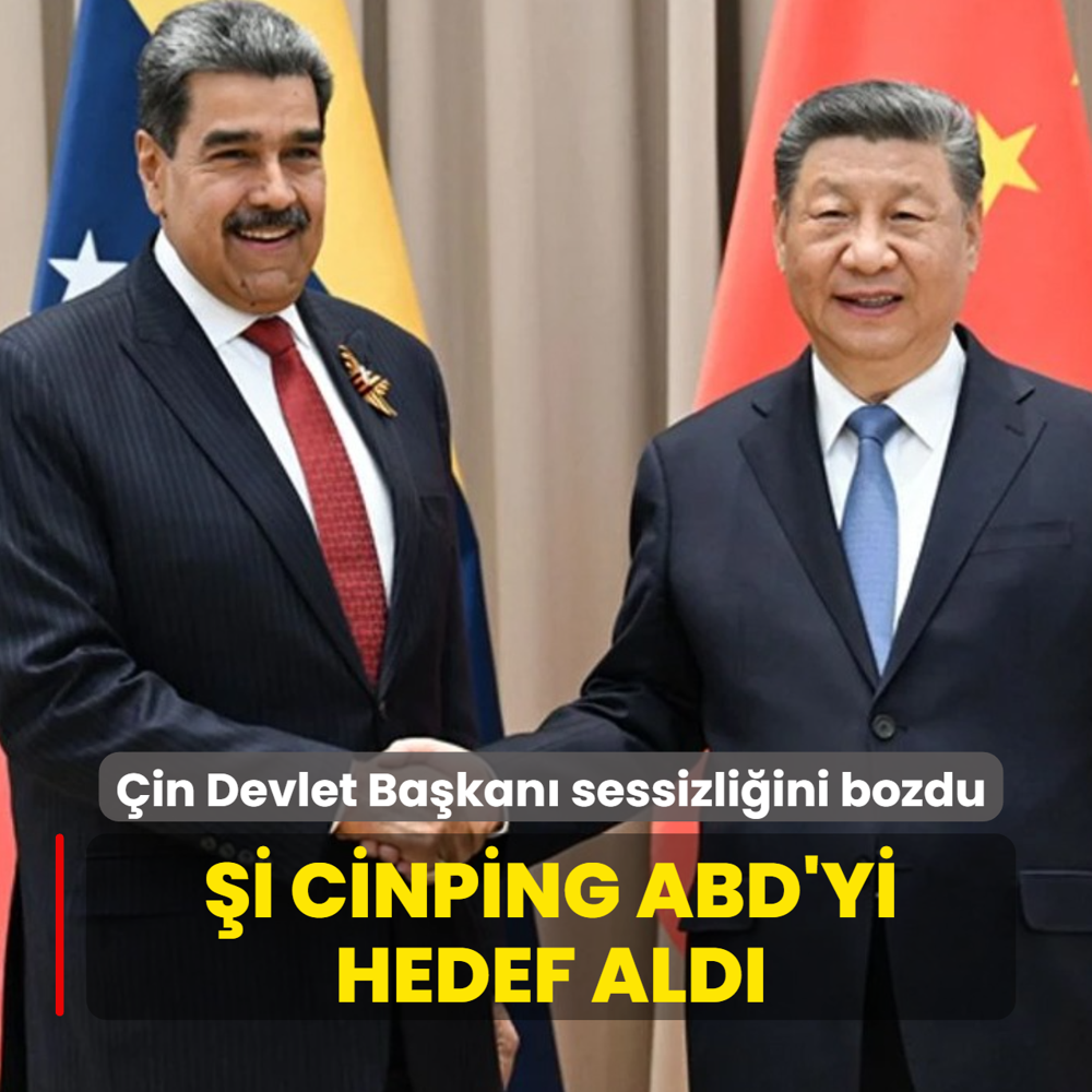 �in Devlet Ba�kan� sessizli�ini bozdu! �i Cinping ABD'yi hedef ald�