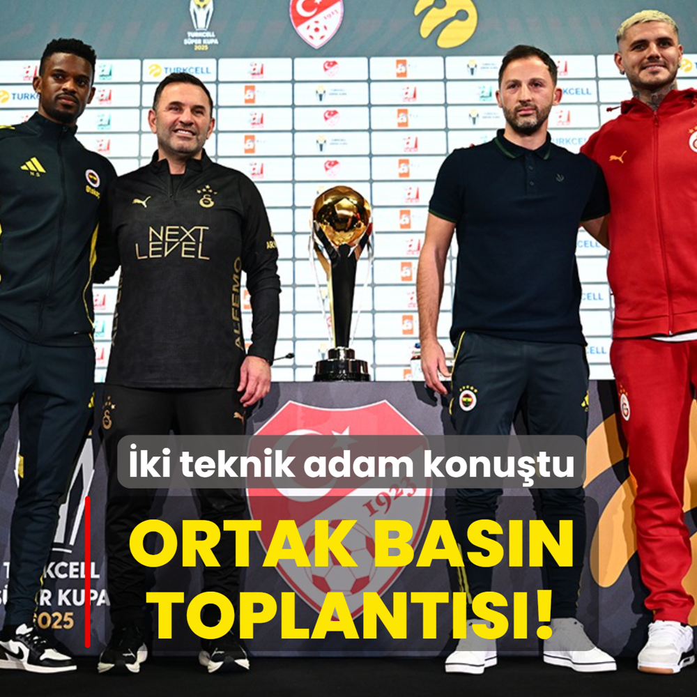 Ortak bas�n toplant�s�! �ki teknik adam konu�tu