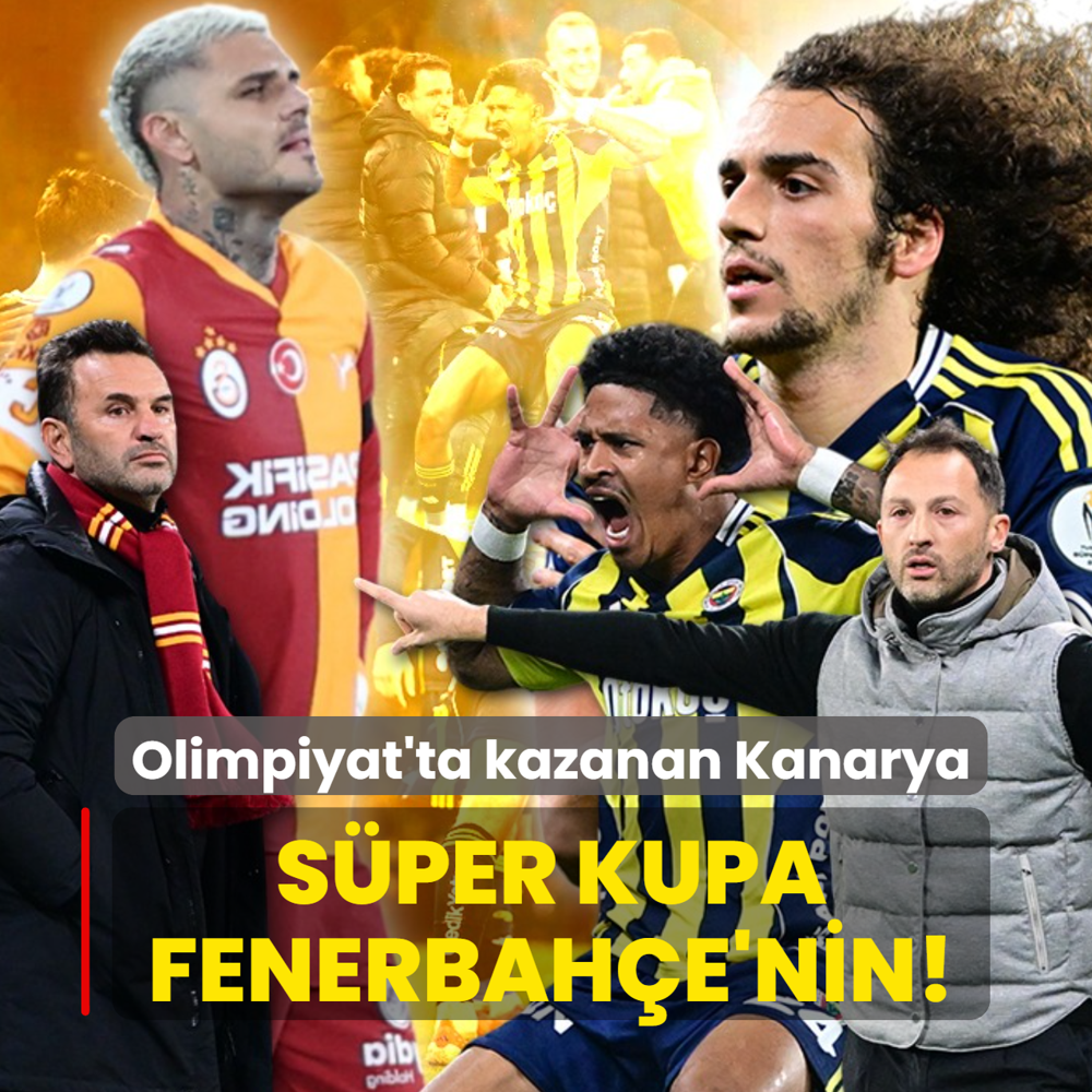 S�per Kupa Fenerbah�e'nin! Olimpiyat'ta kazanan sar� lacivertliler