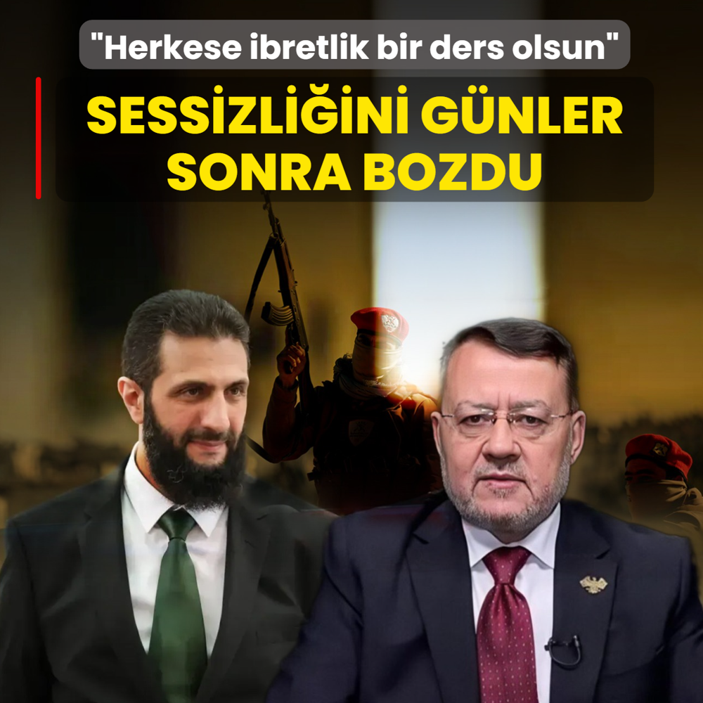 �ara'n�n dan��man� sessizli�ini g�nler sonra bozdu: Herkes i�in ibretlik bir ders olsun