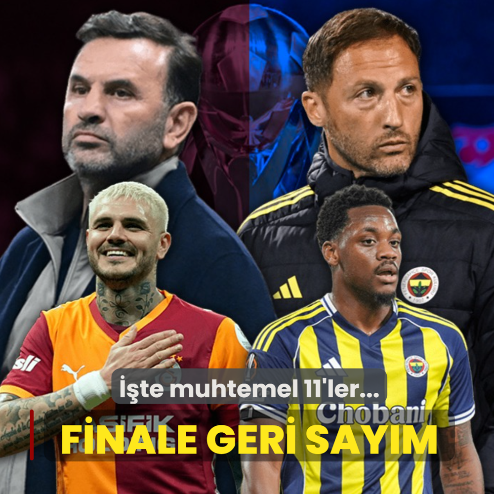 S�per Kupa i�in geri say�m! ��te Galatasaray-Fenerbah�e finalinin muhtemel 11'leri...