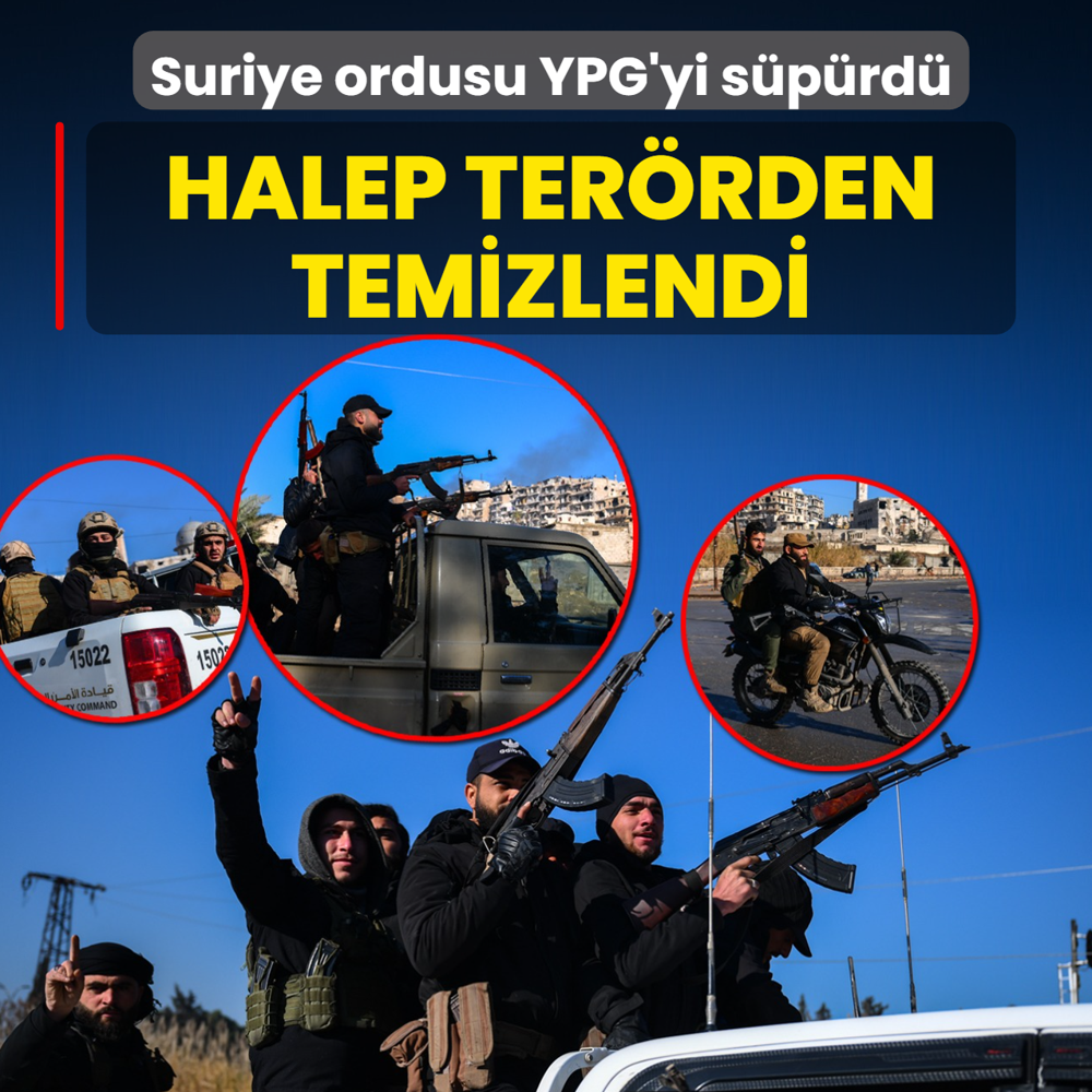 Suriye ordusu YPG'yi s�p�rd�! Halep ter�rden temizlendi