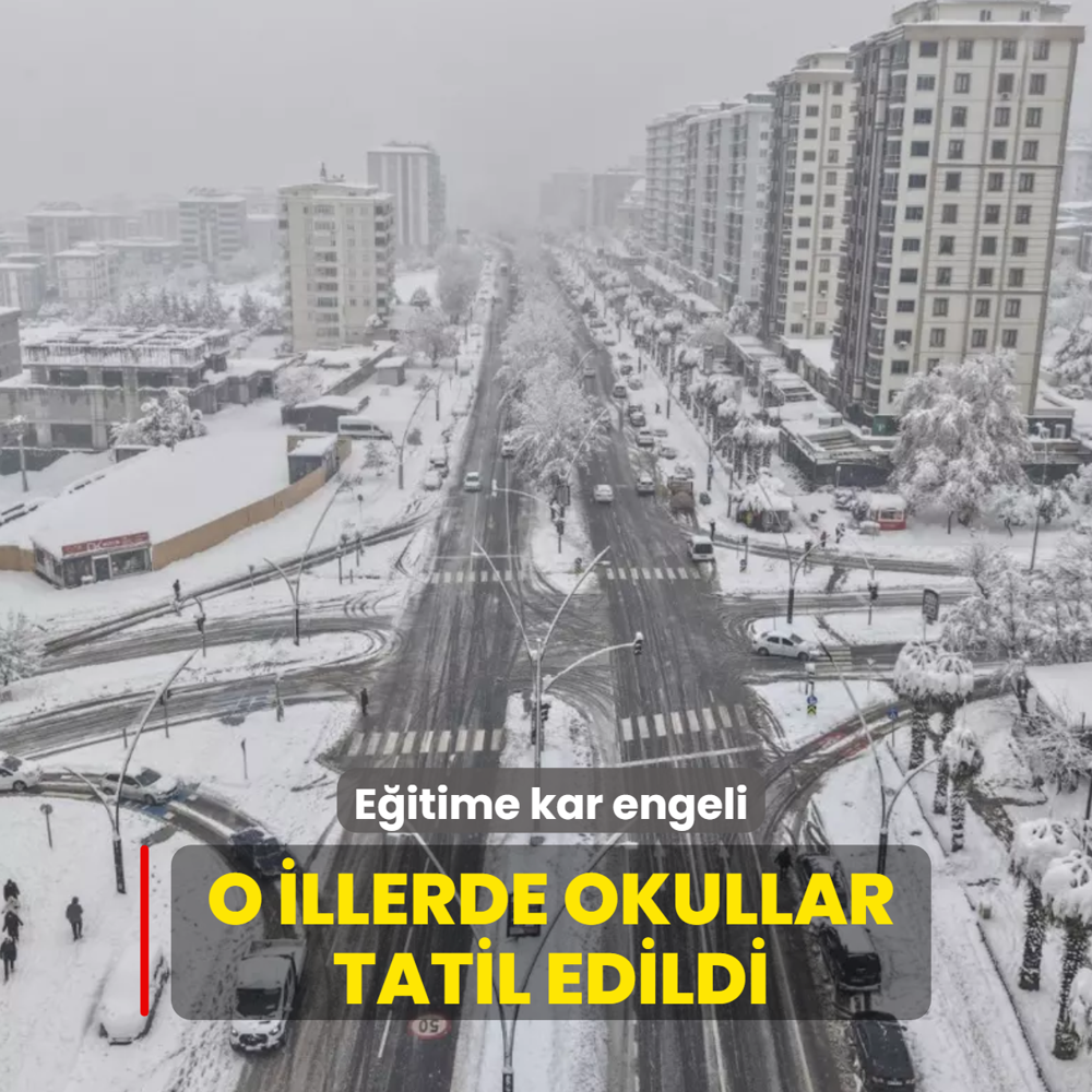 E�itime kar engeli! O illerde okullar tatil edildi