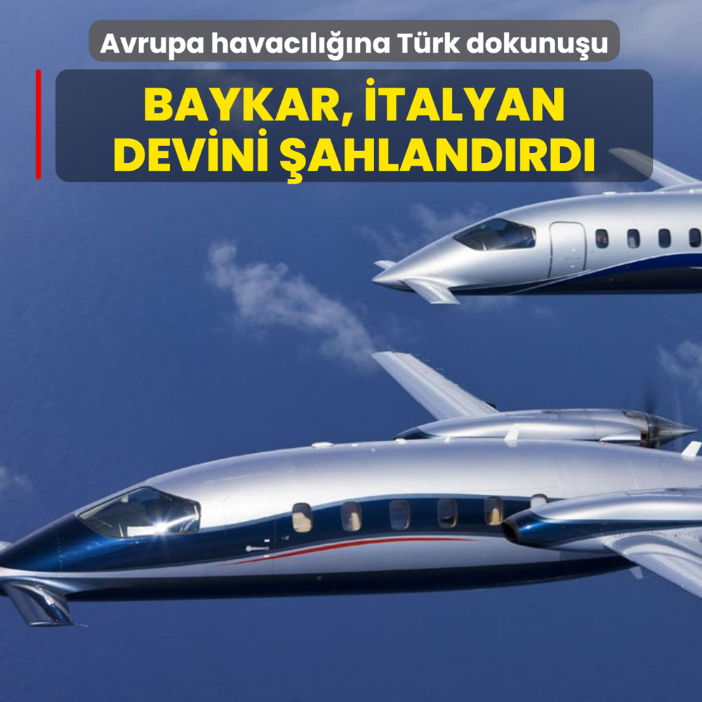 Avrupa havac�l���na T�rk dokunu�u! Baykar, �talyan devini �ahland�rd�