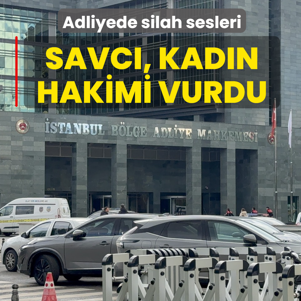 �stanbul B�lge Adliye Mahkemesi'nde silahl� sald�r�! Savc�, kad�n hakimi vurdu