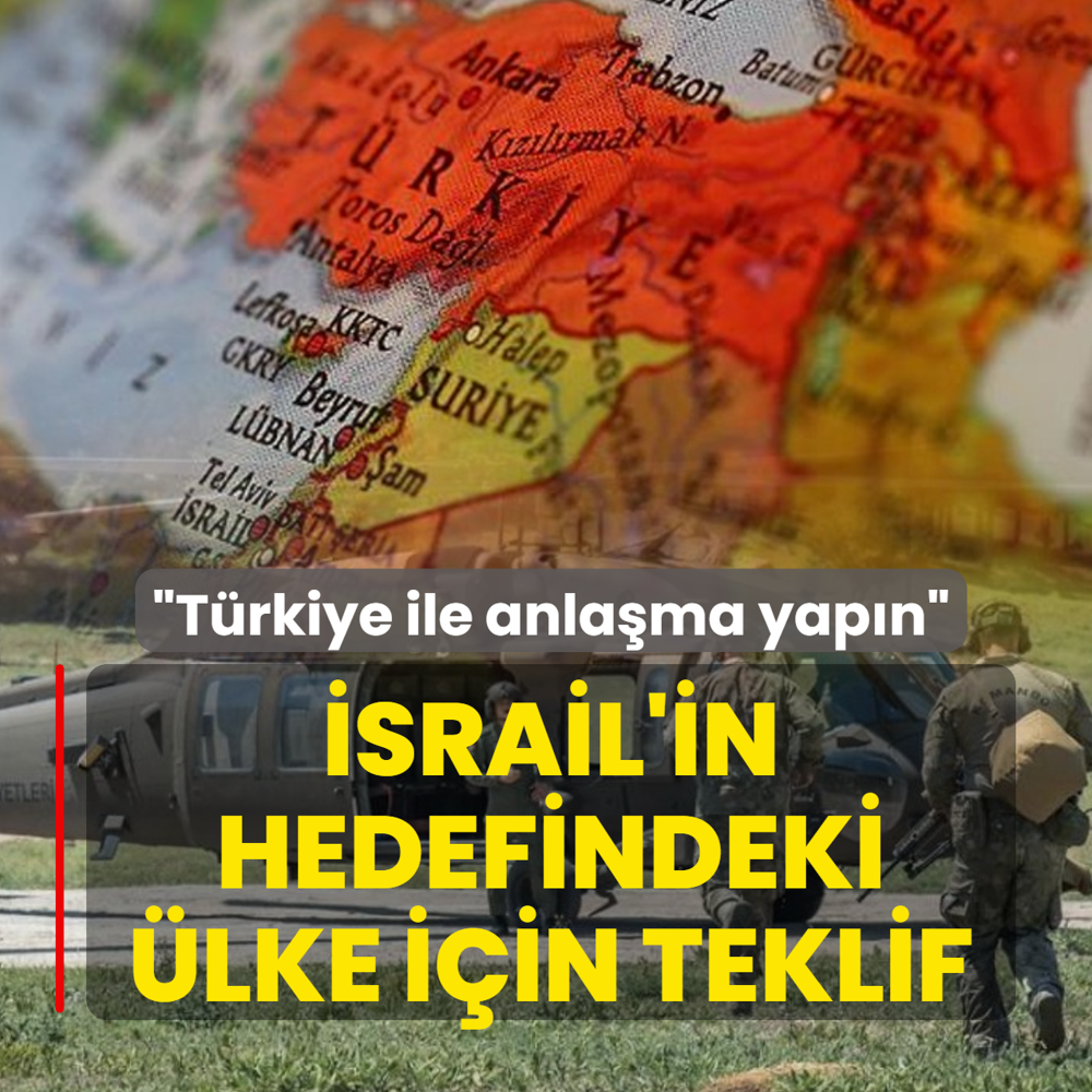T�rkiye ba�rolde! �srail'in hedefindeki �lke i�in 3'l� ittifak teklifi
