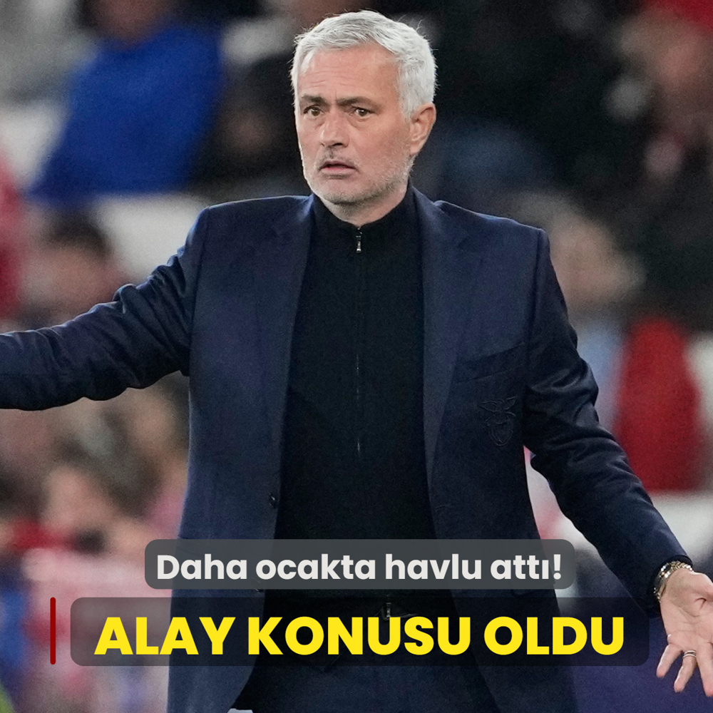 Jose Mourinho alay konusu oldu! Daha ocak ay�nda havlu att�