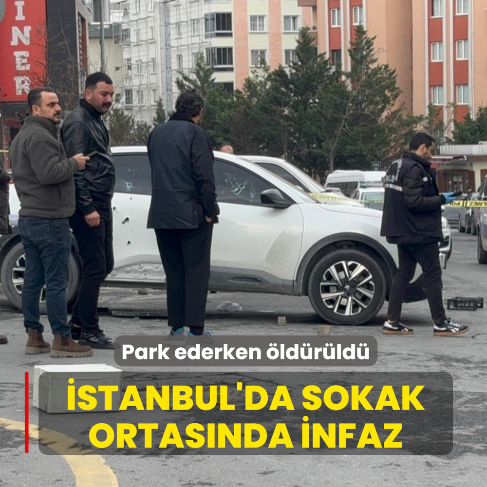 �stanbul'da sokak ortas�nda infaz: Park ederken �ld�r�ld�
