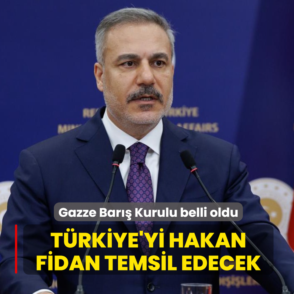 Gazze Bar�� Kurulu �yeleri a��kland�... T�rkiye'yi Hakan Fidan temsil edecek