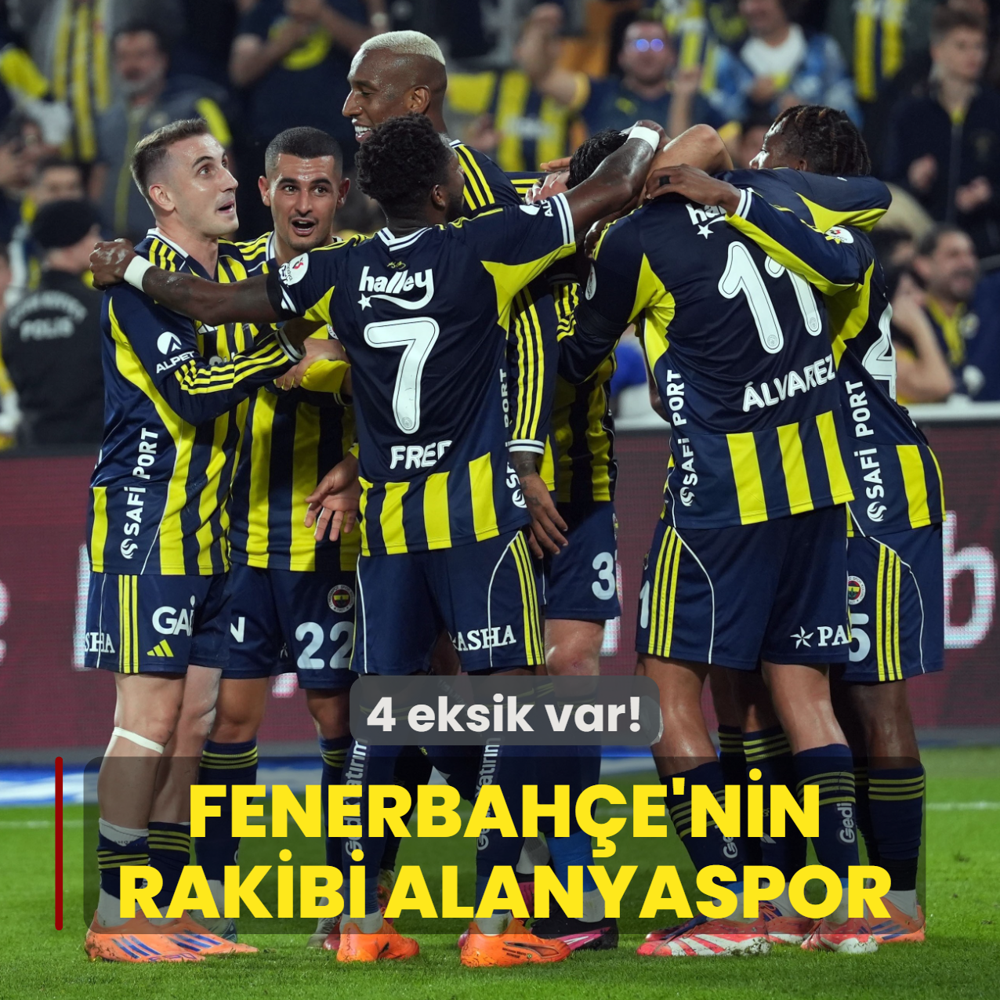Fenerbah�e'nin rakibi Alanyaspor! 4 eksik var...