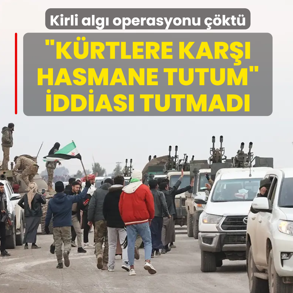 �K�rtlere kar�� hasmane tutum  iddias�... Kirli alg� operasyonu ��kt�