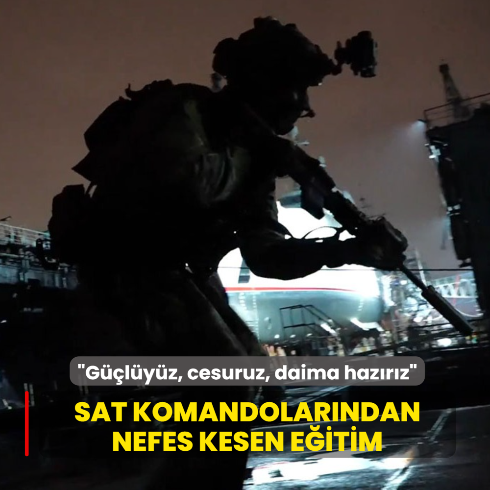 SAT komandolar�ndan nefes kesen e�itim! MSB: G��l�y�z, cesuruz, daima haz�r�z