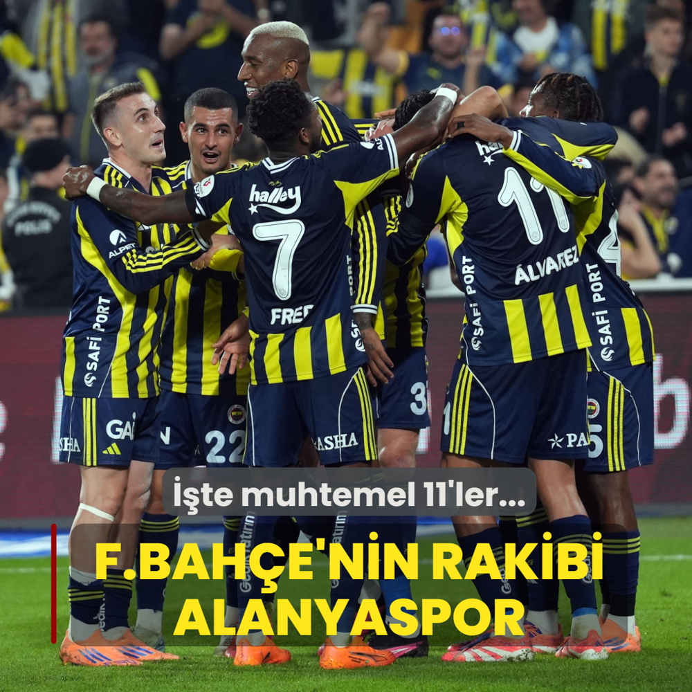 Fenerbah�e'nin Alanyaspor deplasman�nda! ��te muhtemel 11'ler...